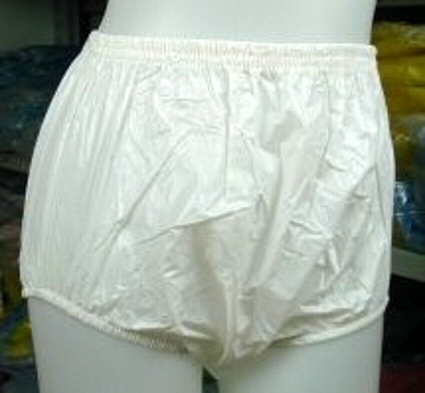 2*pcs Adult  Plastic Pants Pvc Incontinence #p005-1a-m*2