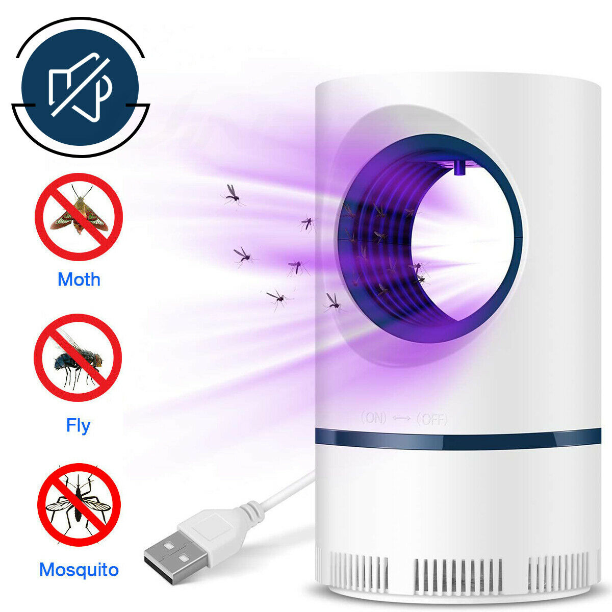 Electric Mosquito Insect Killer Zapper Uv Light Fly Bug Trap Pest Control Lamp