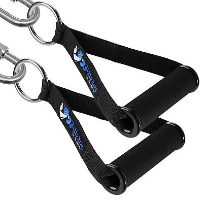 Fitteroy Heavy Duty Exercise Handles Attachment For Gym Cable Machines