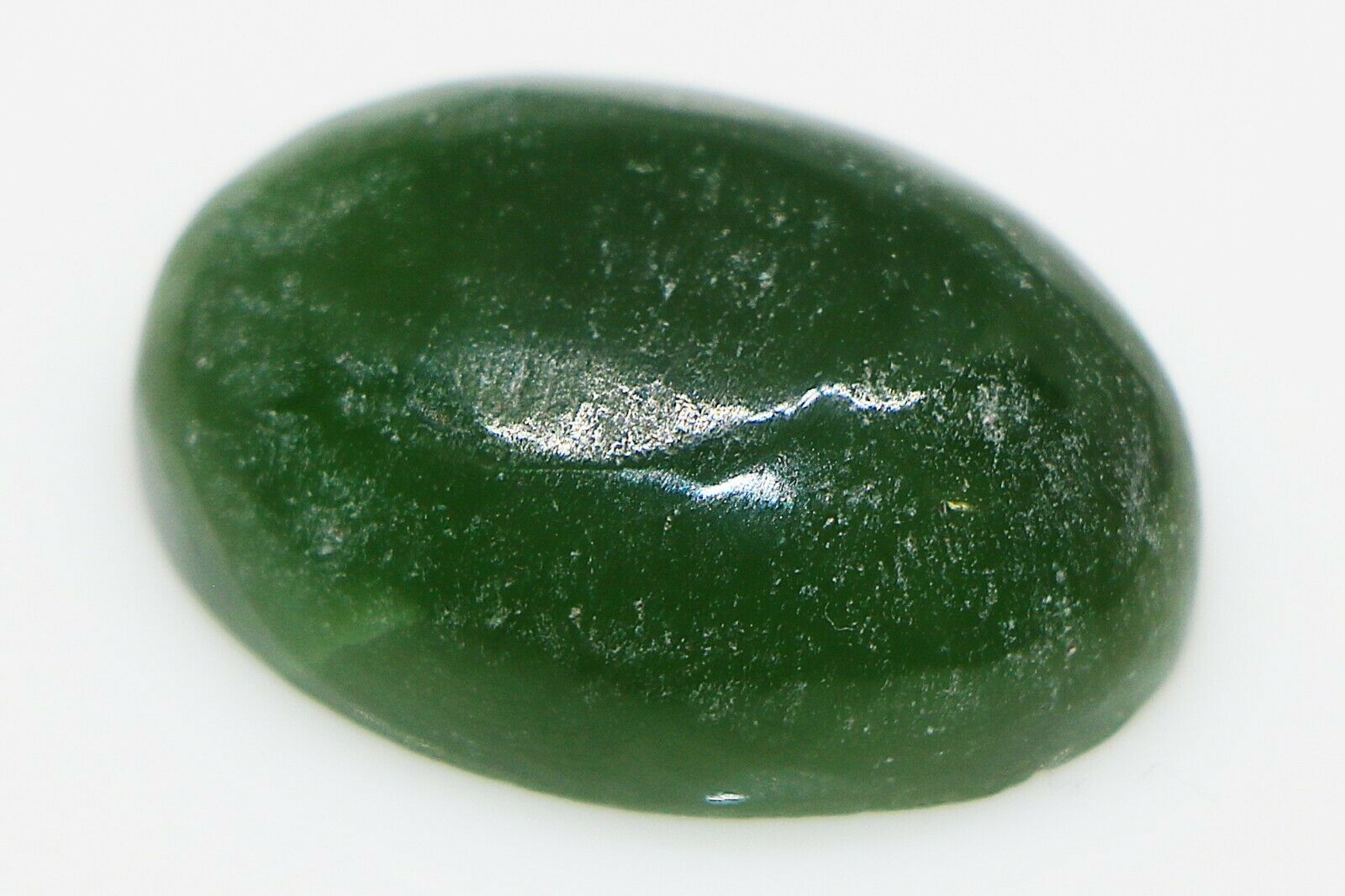 Natural Super Fine Afghan Nephrite Jade Oval Stone With Certificate -34.04ct