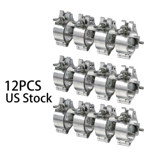2 Inch Global Truss O Clamp Hooks Aluminum Alloy Stage Lighting Mount 12 Pack