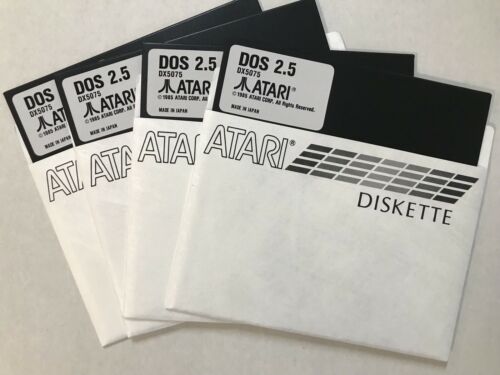 Double Density Disks Atari Dos 2.5 (dd) 4 Each Master 5 1/4 Disks 800/xl/xe New