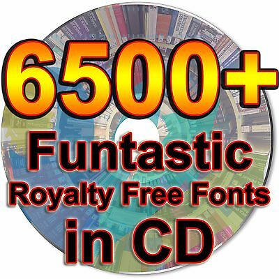 6500+ Funtastic Royalty Free Fonts Writing True Type Ttf Files Graphic Design Cd