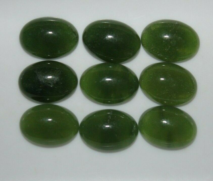 Jade (nephrite) 14x10mm Oval Cabochon Loose Gemstones