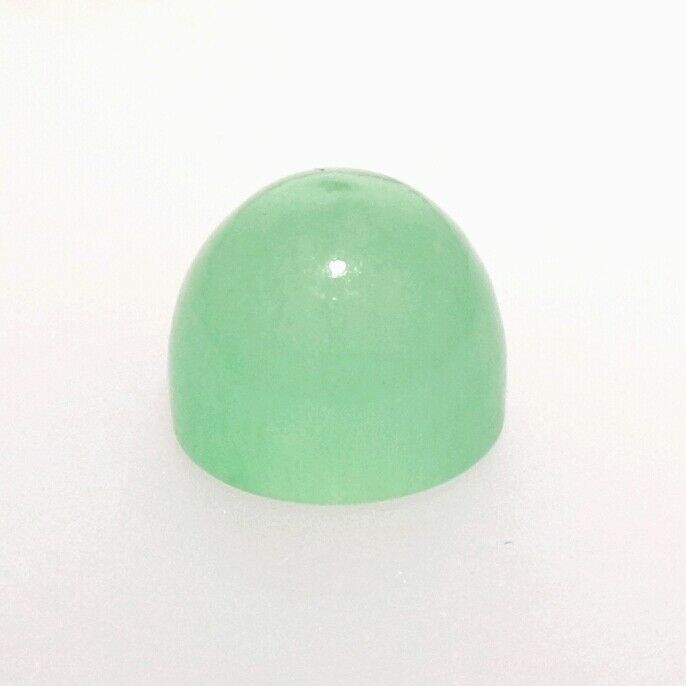 Light Green Jade 8 Mm Bullet Cut Cabochon All Natural F-3342