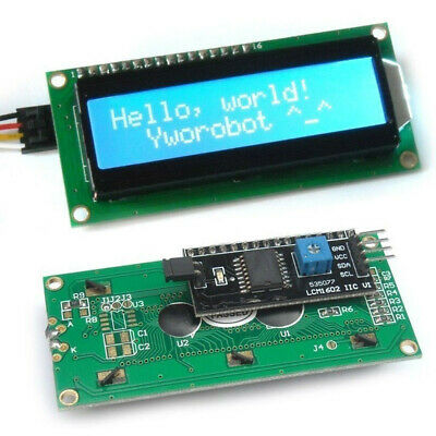 New Blue Iic I2c Twi 1602 16x2 Serial Lcd Module Display For Arduino