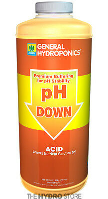General Hydroponics Ph Down 32 Oz / 1 Quart -buffer Gh Adjuster Hydroponic