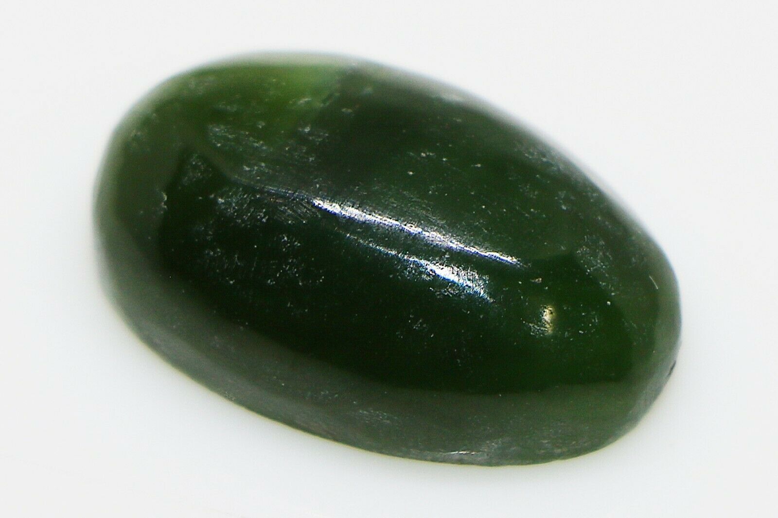 Natural Rare Nephrite Jade Stone Loose Oval Cabochon With Certificate  -21.93ct