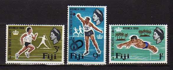 15841) Fiji 1966 Mnh New Pacific Games Noumea