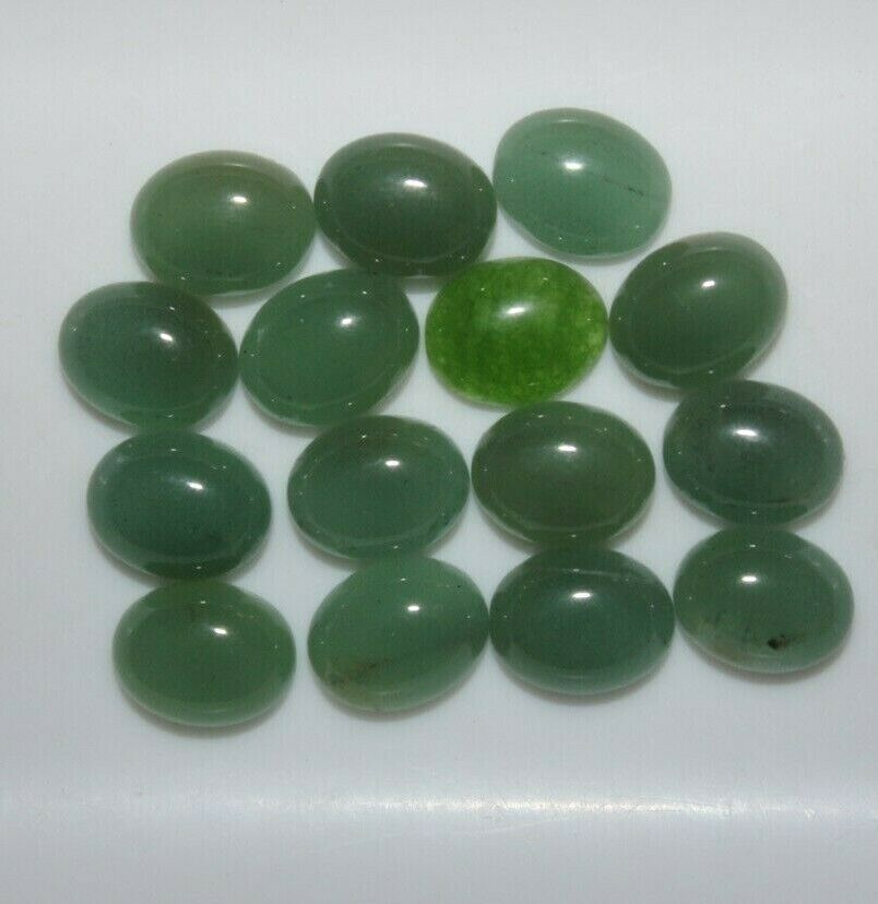 Jade (nephrite) 10x8mm Oval Cabochon Loose Gemstones