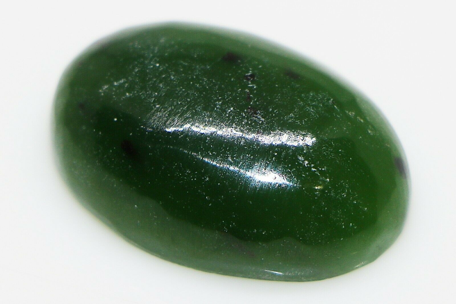 Natural Real Nephrite Jade Loose Oval Cabochon Gem Stone -38.11ct