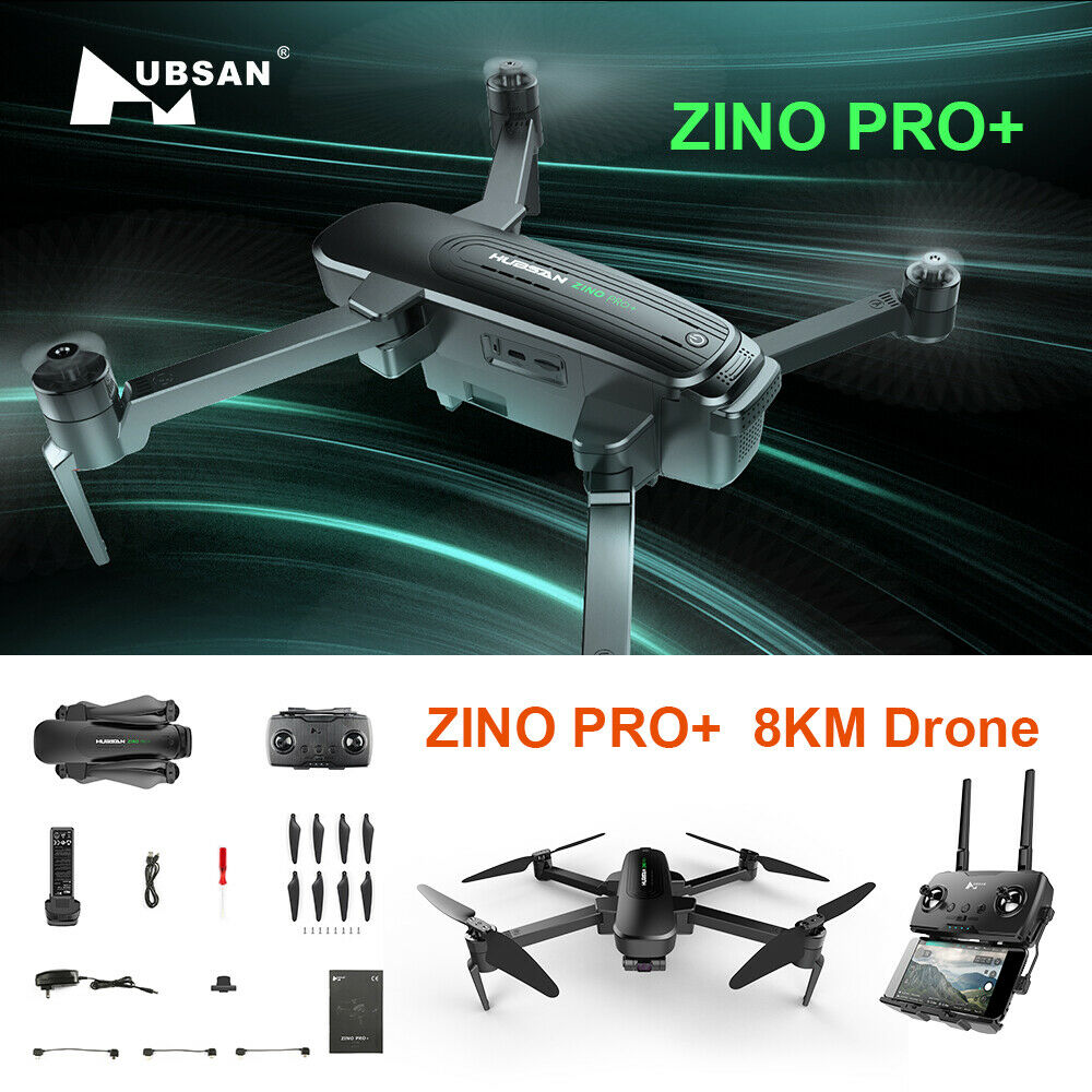 Hubsan Zino Pro Plus 8km Drone Gps 4k Fpv 5g App 3gimbal Foldable Quadcopter Us