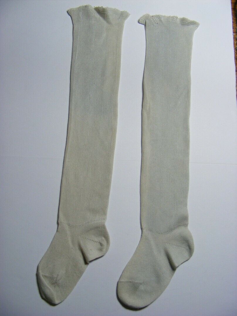 Atq Ca 1910 Small Hosiery Socks - Use For Atq Dolls Or Repairs - Fair Condition