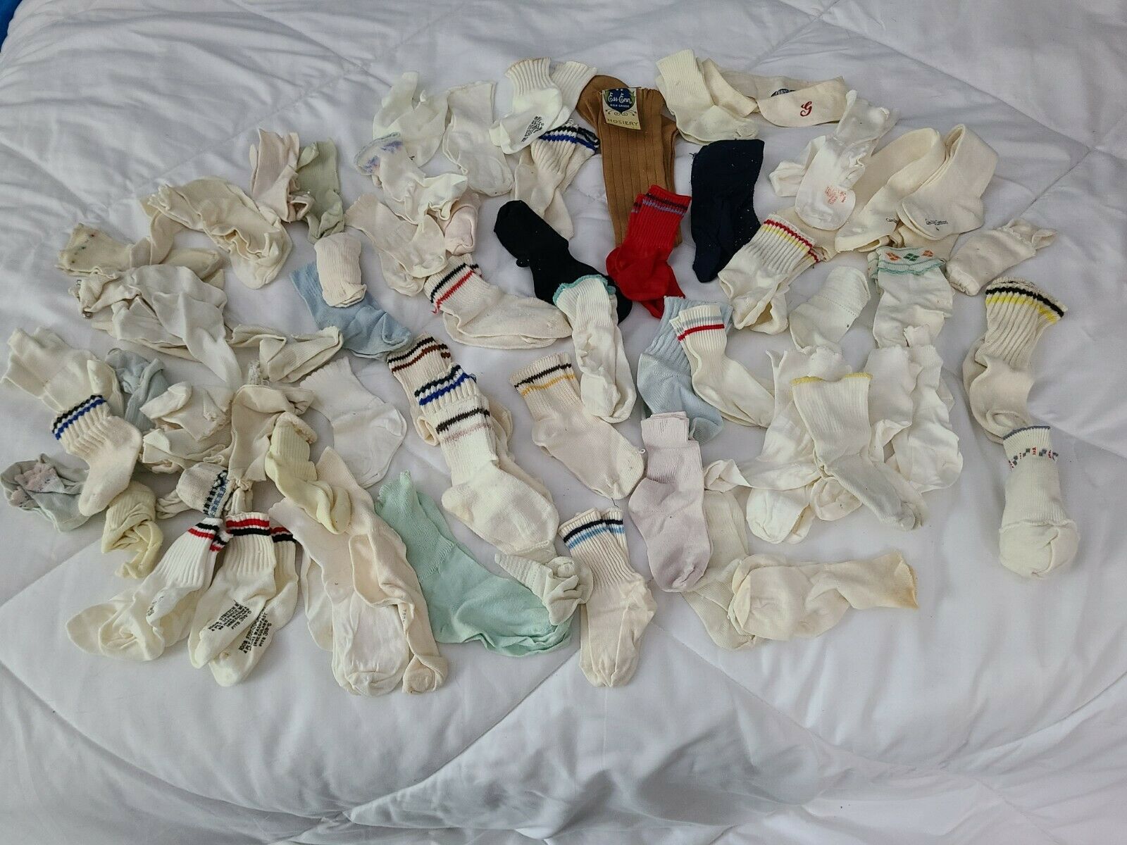 Huge Lot Of Vintage Children's Socks- 50s/60s/70s