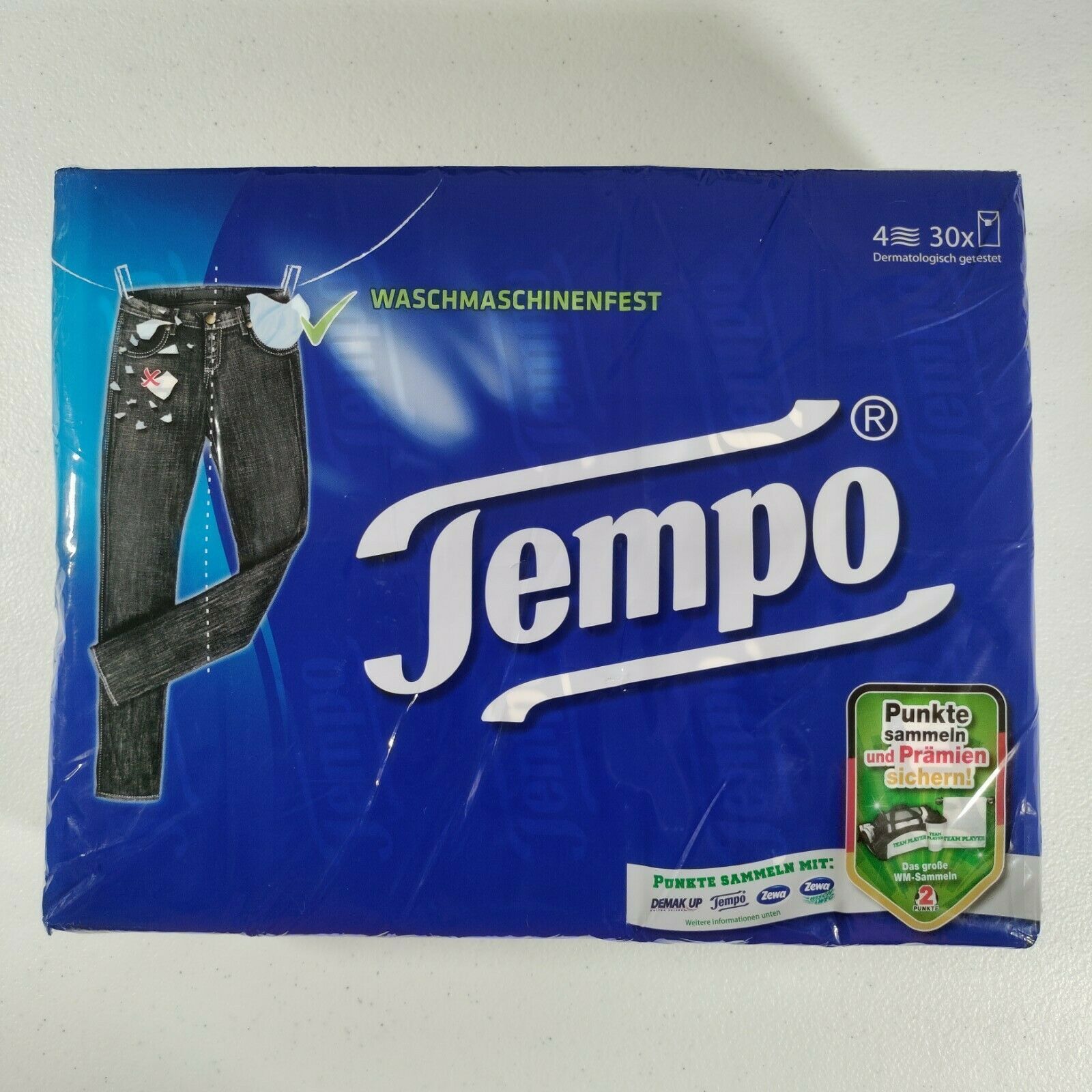 Tempo Original Taschentücher "klassik", 30 X 10 Tücher (30 Packets) 4 Ply Tissue