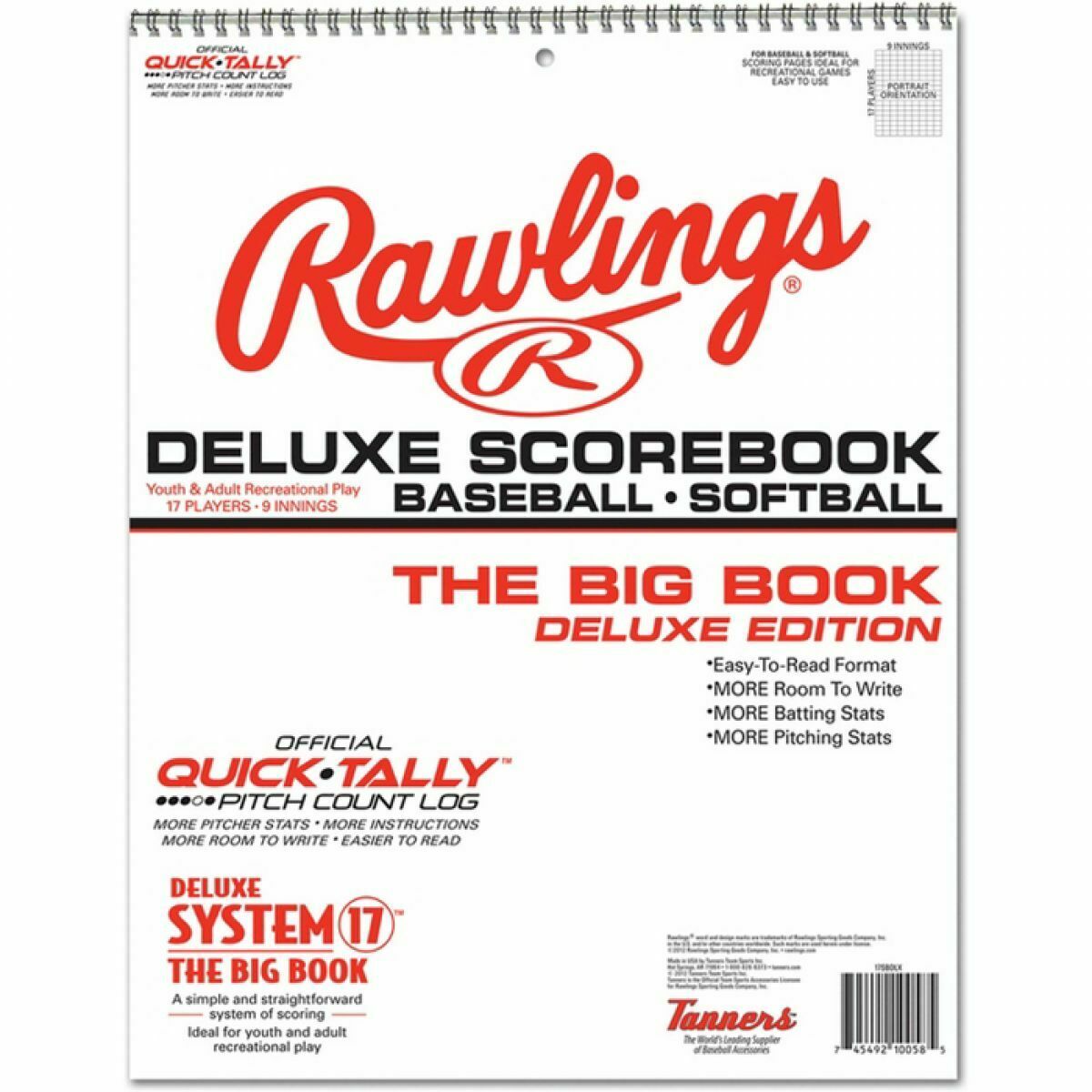 Rawlings System 17 Scorebook Deluxe 17sbdlx