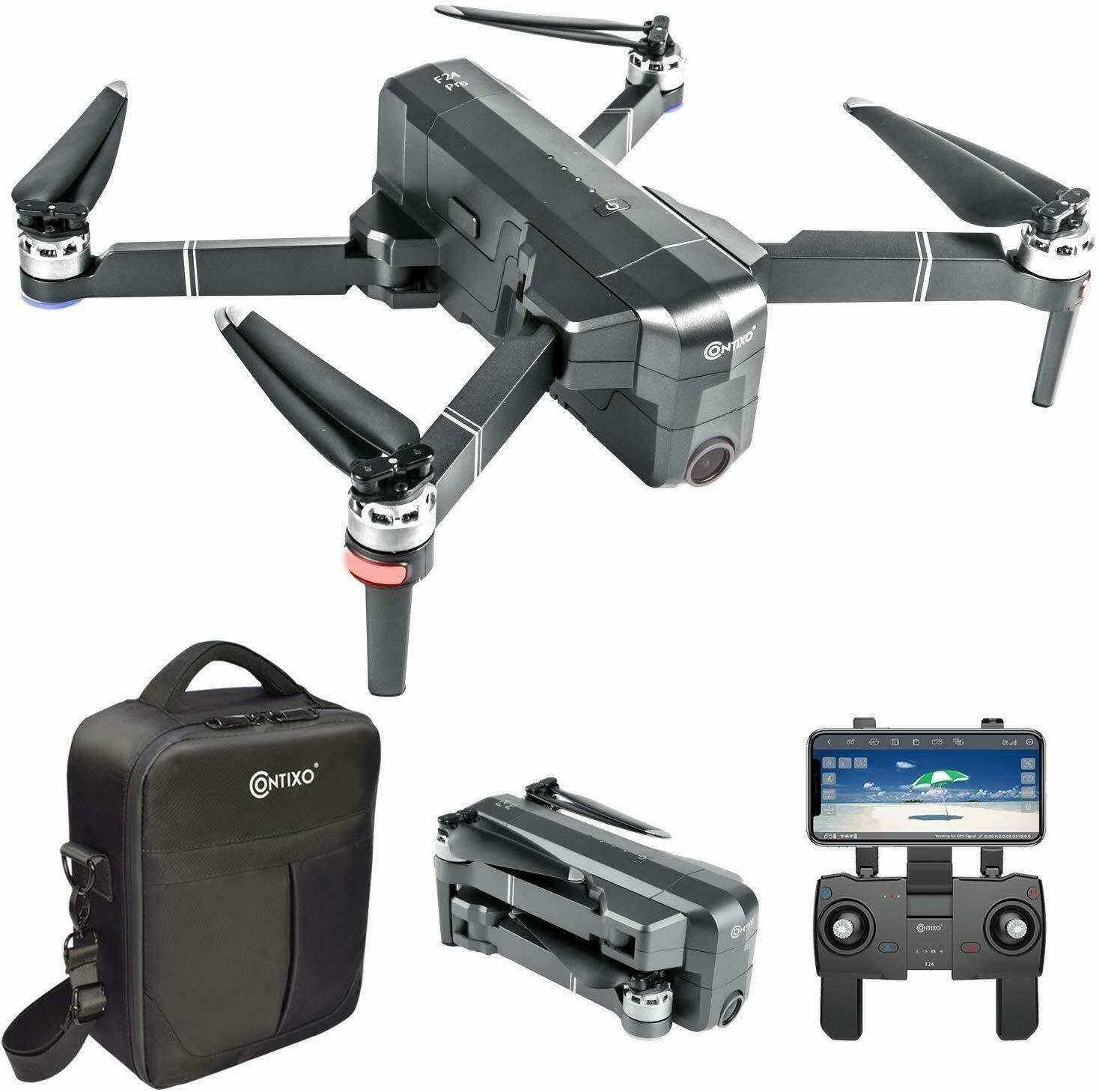 [new] Contixo F24-pro Fpv Drones With 4k Uhd Camera Gps Rc Quadcopter Follow Me