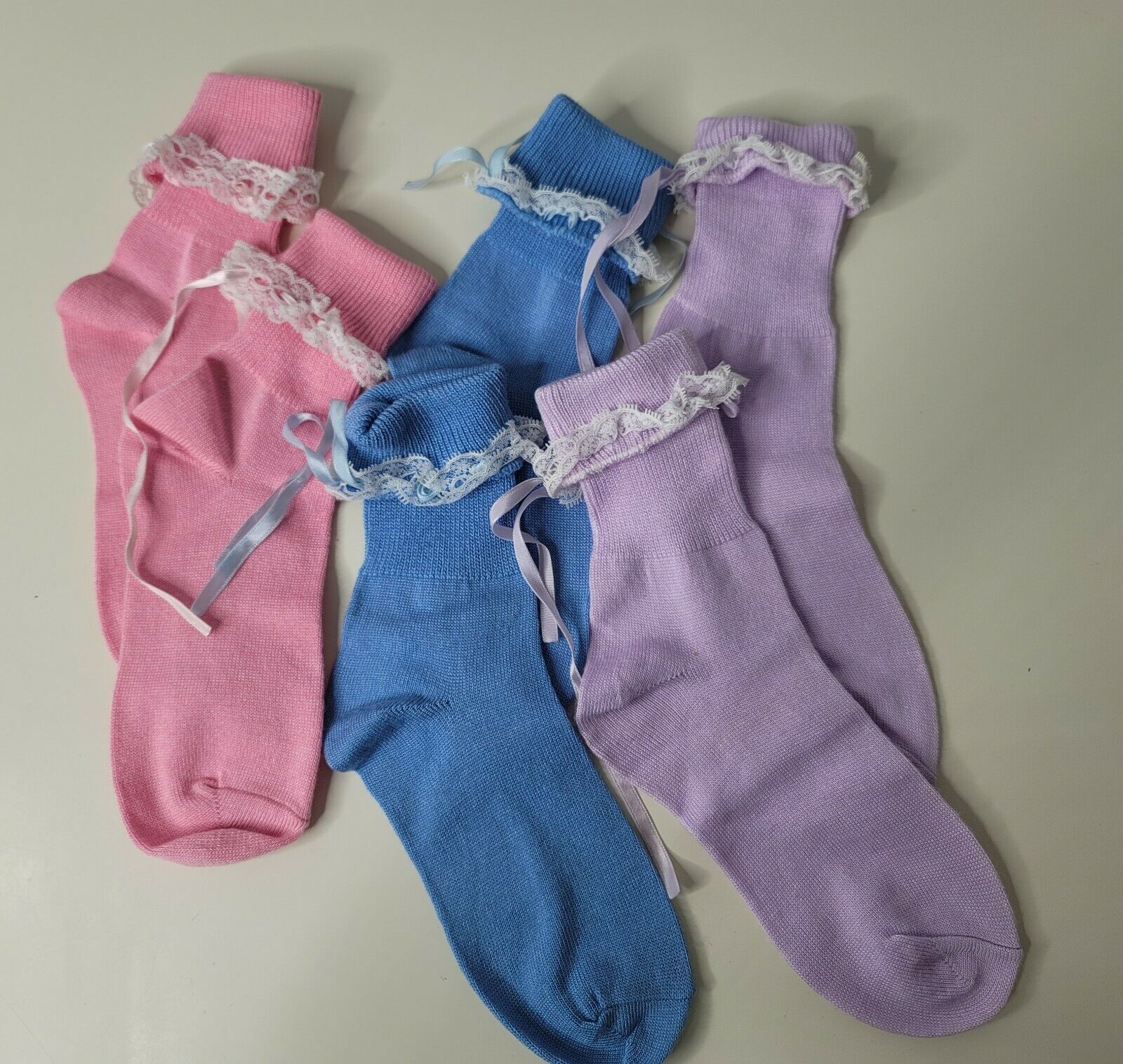 3 New Vintage Girls Socks