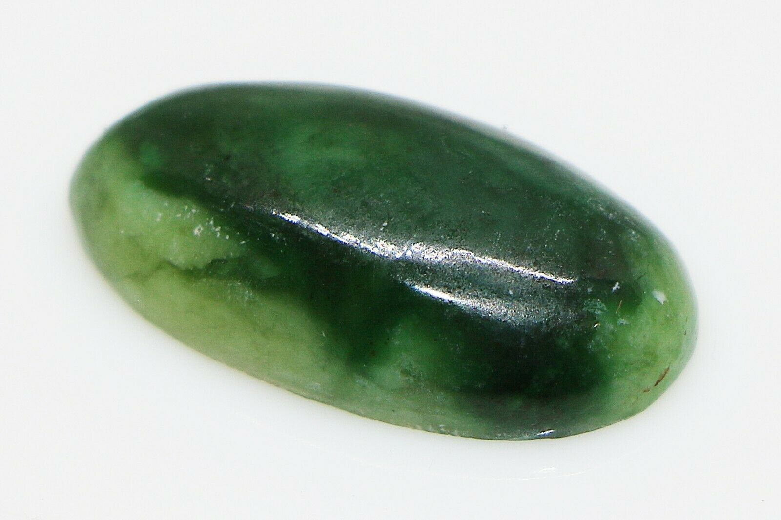 Natural Green Nephrite Jade Stone Oval Cabochon With Certificate -18.23ct