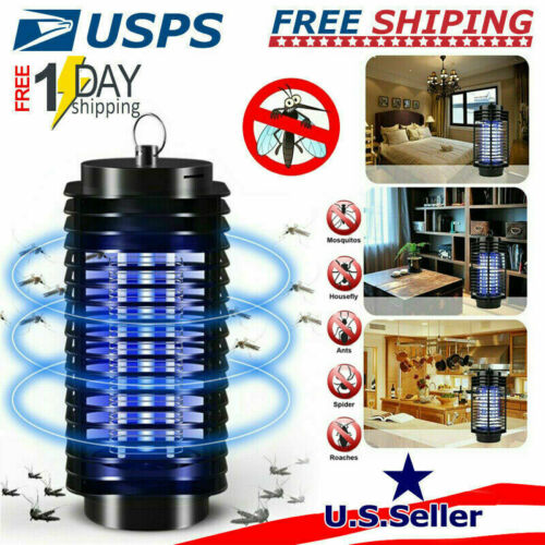 Electric Mosquito Fly Bug Insect Killer Zapper Light Uv Led Trap Pest Control