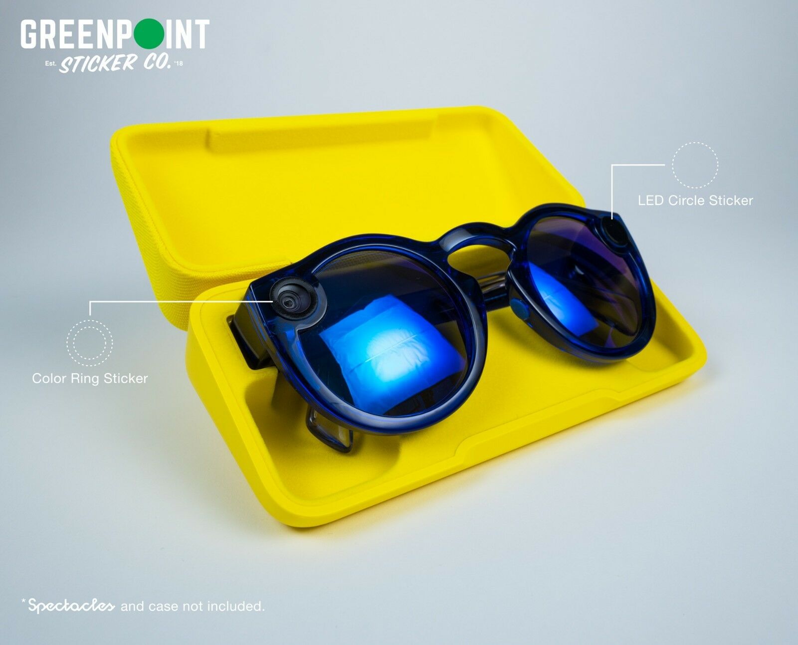 New! Blackout Kit For Snapchat Spectacles 2 / Led + Color Rings (2-pack)